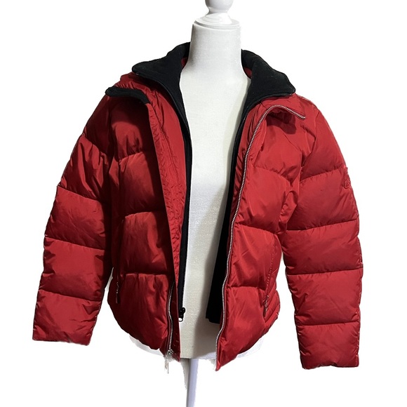 Fera Platinum Jackets & Blazers - Fera Platinum red puffer ski jacket size women’s 8.